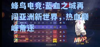 蜂鸟电竞:蓝血之城再闯亚洲新世界，热血巅峰角逐